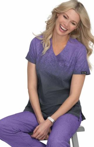 Μπλούζα Γυναικεία Υγειονομικών KOI™ USA Cali Heather Wistera/Charcaol Ombre