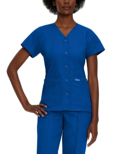 Μπλούζα Γυναικεία Yγειονομικών LANDAU Essentials 4-Pocket V-Neck Galaxy Blue