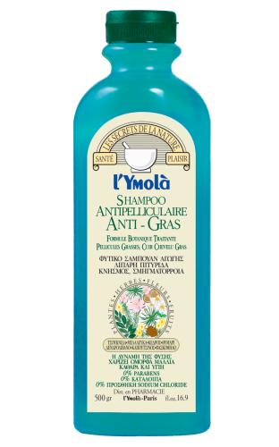 L`Ymolà Shampoo Antipelliculaire Anti-Gras - Σαμπουάν κατά της Λιπαρής Πιτυρίδας και του Κνησμού 500ml