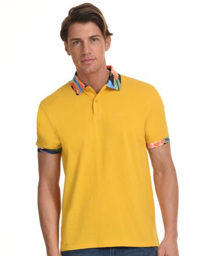 Splendid fashion ανδρικό polo shirt ΚΙΤΡΙΝΟ 45-206-009-040-M
