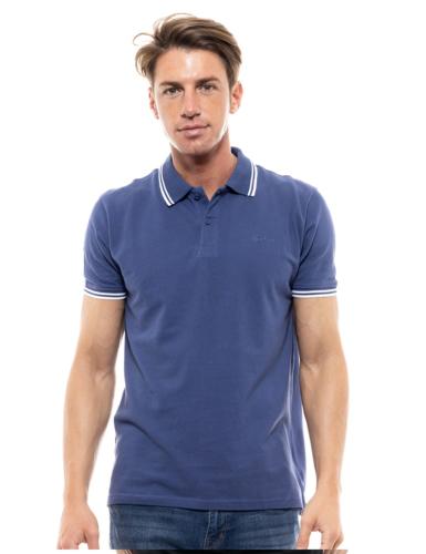 Biston fashion ανδρικό polo shirt INDIGO 47-206-010-030-M