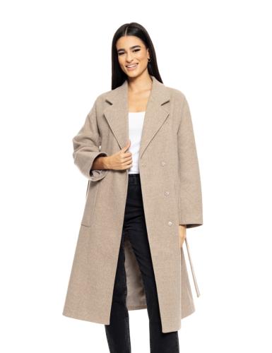 Biston fashion γυναικείο μακρύ παλτό ΜΠΕΖ 50-101-042-010-S