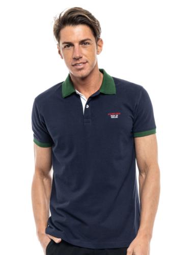 Splendid fashion ανδρικό polo shirt NAVY 47-206-068-020-M