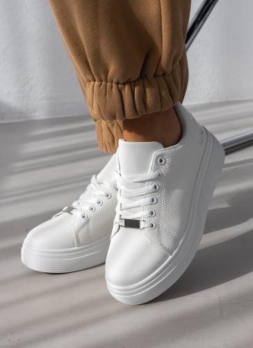 Sneakers με pattern - Λευκό