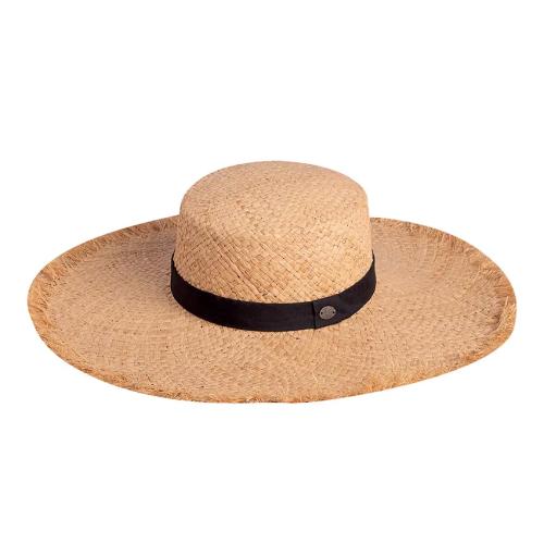 Morticia Raffia Καπέλο 'Ηλιου | Karfil Hats Black