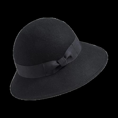 Senia Στρογγυλό Καπέλο | Karfil Hats Black