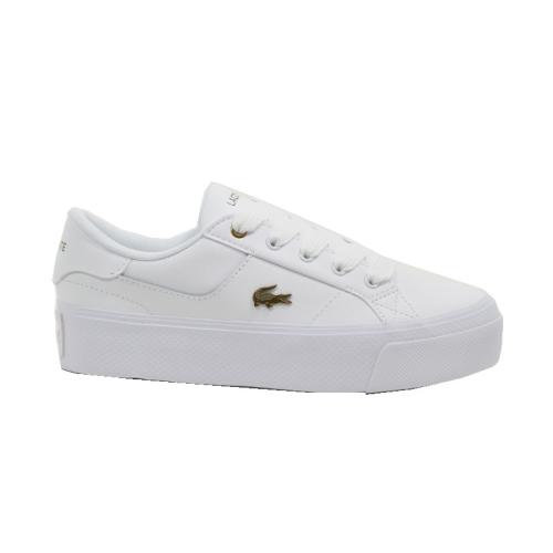 Γυναικεία sneakers Lacoste ZIANE PLATFORM 123 1 CFA WHT/WHT 745CFA001321G LEATHER λευκό δέρμα