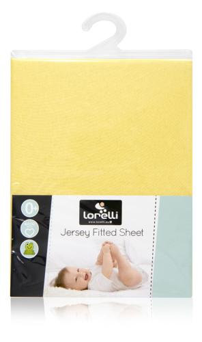 Lorelli Σεντόνι Κρεβατιού με Λάστιχο Jersey 60x120 Yellow 20050070004