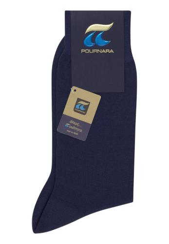 Κάλτσα Μερσεριζέ Βαμβακερή Pournara Premium Basic 110-88 Μπλε Ραφ ΜΠΛΕ ΡΑΦ