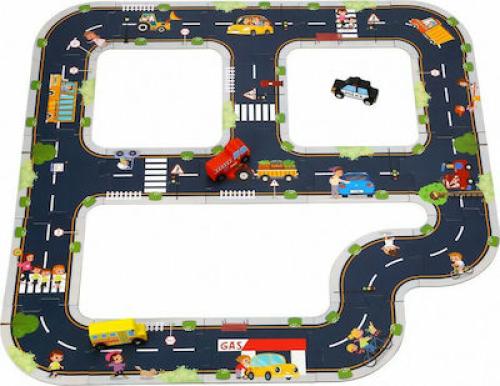 Ξύλινο Puzzle Αυτοκινητόδρομος 21τμχ Tooky Toys TH103
