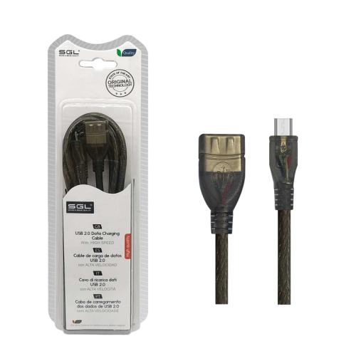 Καλώδιο φόρτισης + data - 21S - USB-A female/Micro USB - 3m - 097527