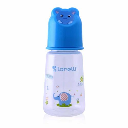 Lorelli Μπιμπερό πλαστικό 125ml Animals Hood Blue 1020075