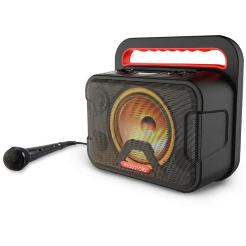 Motorola Rokr 810 Φορητό αδιάβροχο Bluetooth 5.0 karaoke party speaker με LED, TWS για σύνδεση με δεύτερο, μικρόφωνο – 40 W RMS
