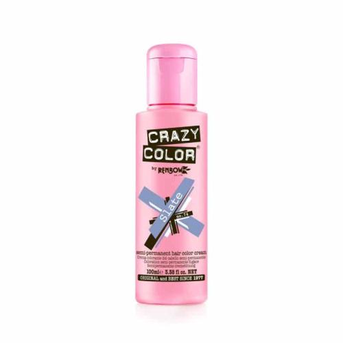 Crazy Color Ημιμόνιμη Κρέμα-Βαφή Μαλλιών Slate 100ml