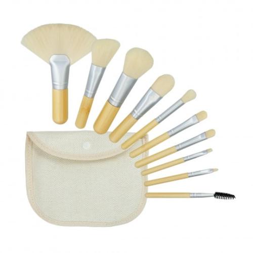 Tools For Beauty Bamboo White 10pcs Brush Set