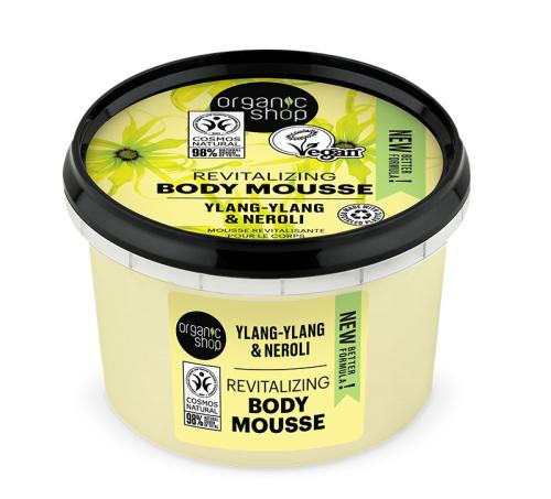 Organic Shop Αναζωογονητική Body Mousse, Υλάνγκ-Υλάνγκ & Νερολί , 250ml