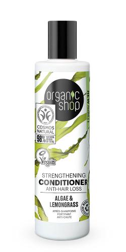 Organic Shop Δυναμωτικό Μαλακτικό κατά της Τριχόπτωσης, Φύκια και Λεμονόχορτο, 280ml