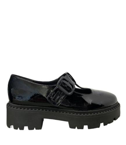 Loafers chunky Mary Janes - Μαύρο Γυαλιστερό