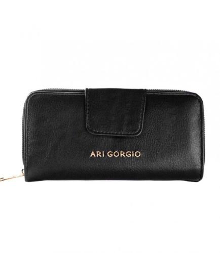 Πορτοφόλι με φερμουαρ Ari Gorgio - Μαύρο
