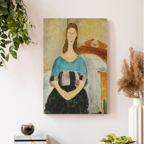 Πίνακας σε Καμβά, Modigliani - Jeanne Hebuterne