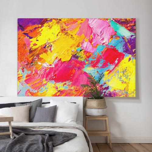 Πίνακας σε Καμβά, Multicolored Bright Canvas