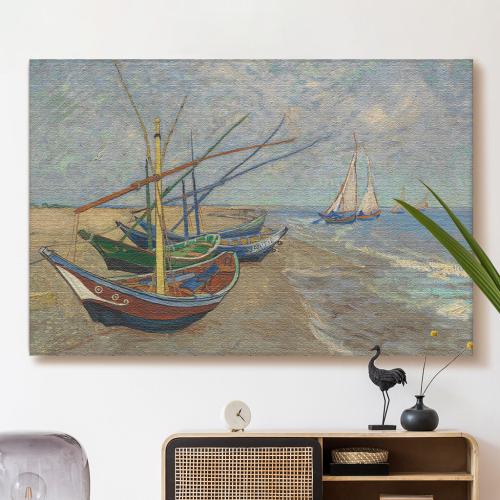 Πίνακας σε Καμβά, Van Gogh - Fishing Boats