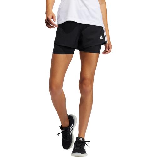 adidas Pacer 3-Stripes 2 in 1 Women's Running Tight Shorts