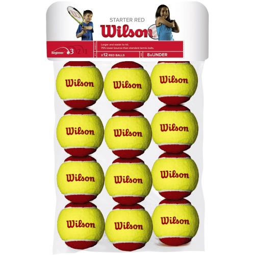 Παιδικά Μπαλάκια Τένις Wilson Starter Red x 12