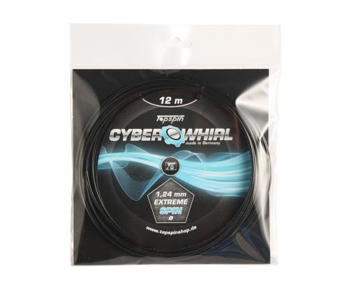 Topspin Cyber Whirl Black Tennis String (1.24mm, 12m)