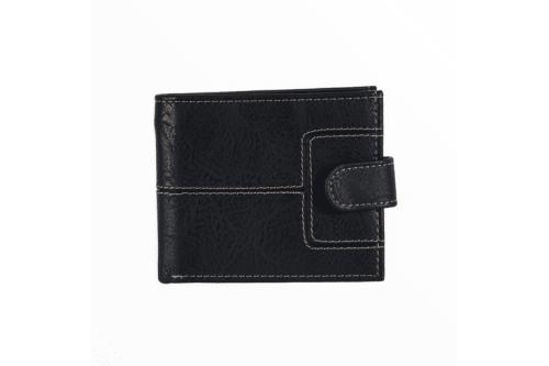Ανδρικό πορτοφόλι με 10 θήκες για κάρτες ΜΑΥΡΟ