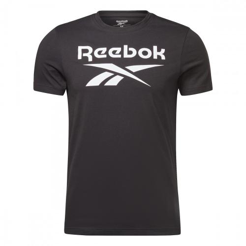 Reebok Identity Big Logo T-Shirt HD4222 Μαύρο 100% Βαμβάκι