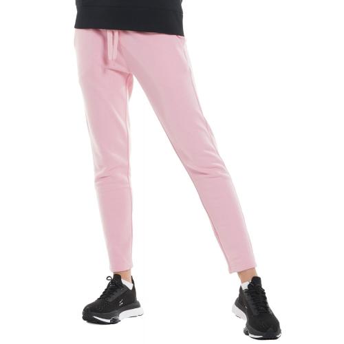 WOMEN'S SLIM FIT FLEECE PANTS 021144 Pink Ροζ 80% βαμβάκι 20% πολυεστέρα