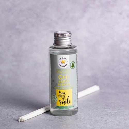 Αρωματικό χώρου με sticks tropical refill (happy scents) 100ml
