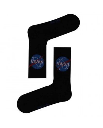 Ανδρικές κάλτσες Nasa γαλαξίας μαύρο 78% βαμβάκι