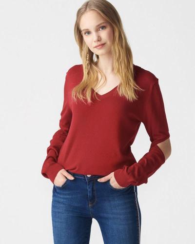 Bersave γυναικεία μπλούζα με ανοιχτές αγκώνες 18% πολυαμίδη, 82% βισκόζη