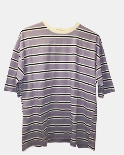 Bia γυναικείο oversized t-shirt ριγέ 100% βαμβακέρο
