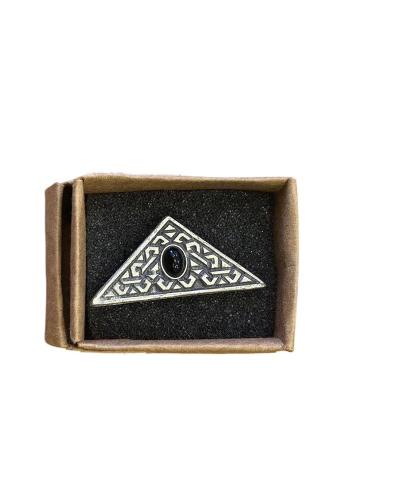 Γυναικείο δαχτυλίδι triangulus με μαύρο στρας Μπιζού
