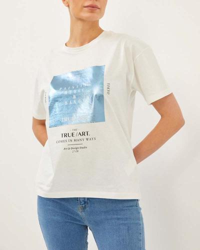 Γυναικείο t-shirt true art 100% βαμβακέρο