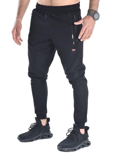 Ανδρικό παντελόνι jogger σε μαύρο χρώμα