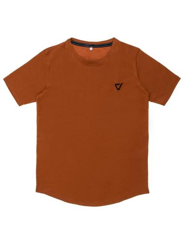 Cotton t-shirt Vactive Basic σε ταμπά χρώμα