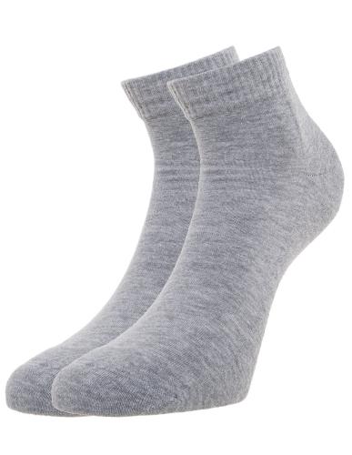 Γυναικεία ημίκοντη κάλτσα πετσετέ σε γκρι χρώμα Νο 36-40