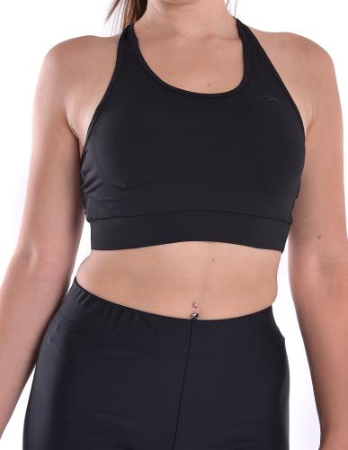 Γυναικείο αθλητικό μπουστάκι dry run σε μαύρο χρώμα