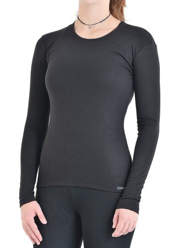Γυναικείο ισοθερμικό μπλουζάκι σε μαύρο χρώμα – Thermal fabric Underwear