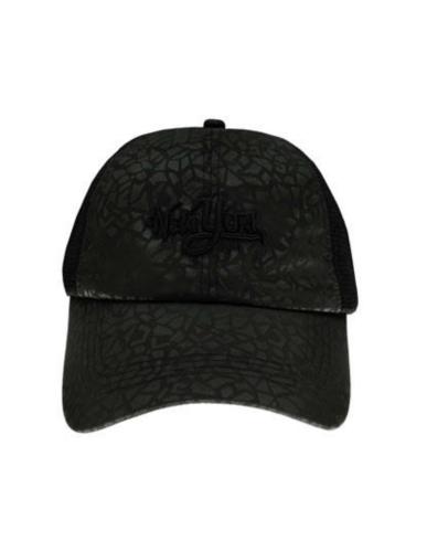 Καπέλο Jockey αδιάβροχο με σχέδιο σε μαύρο χρώμα
