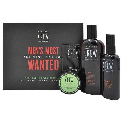 American Crew Men's Most Wanted 4 in 1 Medium Hold Grooming Kit - Σετ Δώρου