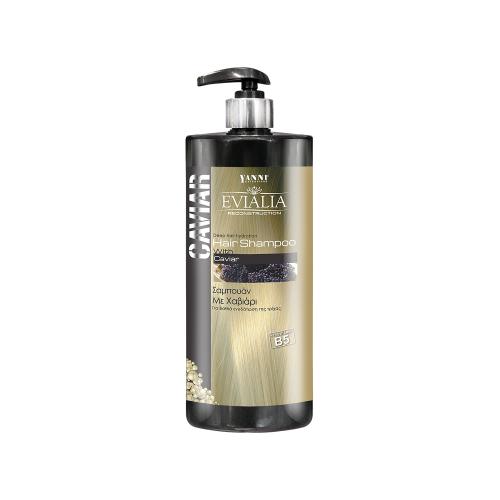 Evialia Caviar Hair Shampoo Σαμπουάν Αναδόμησης με Χαβιάρι Κερατίνη Ω3 Βιταμίνες και Β5 – 1lt