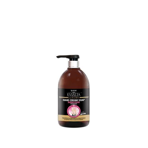 Evialia Hand Cream Soap Bubblegum Τσιχλόφουσκα Με Κρέμα Χεριών & 18 ενεργά συστατικά - 500ml