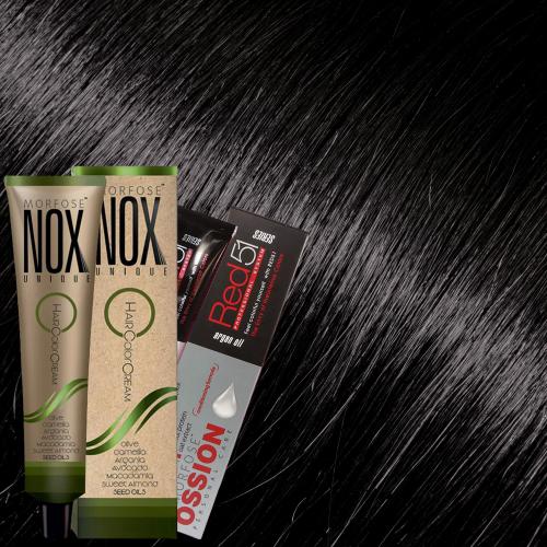 Ossion Nox Morfose Βαφή Μαλλιών 1.0 Μαύρο - 60ml