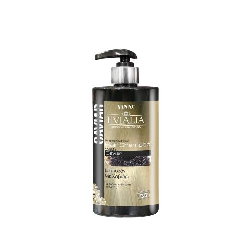 Evialia Caviar Hair Shampoo Σαμπουάν Αναδόμησης με Χαβιάρι Κερατίνη Ω3 Βιταμίνες και Β5 - 500ml