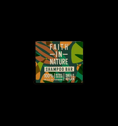 Faith in Nature Μπάρα Σαμπουάν Shea and Argan 85g